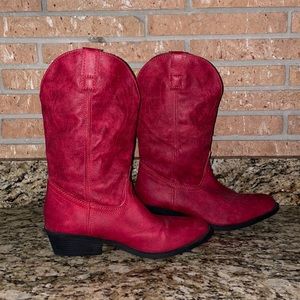 Rampage Red Cowboy boots - Worn Once indoors!
